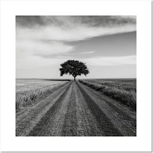 Yet another tree in a field Posters and Art